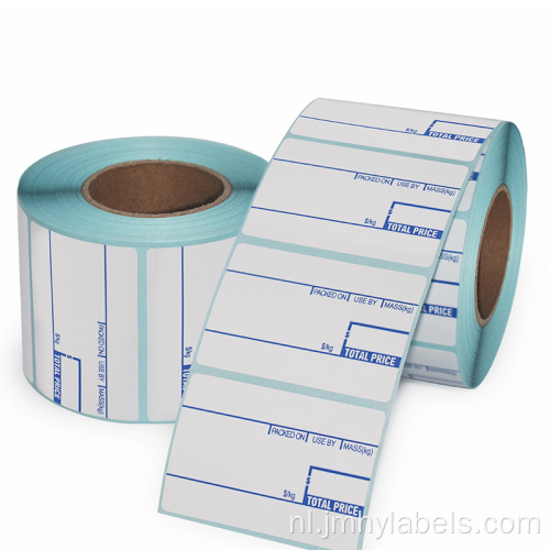 Pre -gedrukte sticker met barcode -label